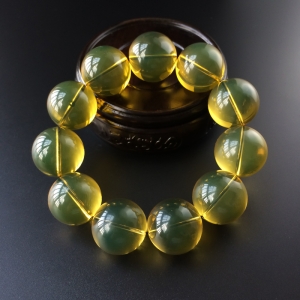 21mm3A级蓝珀手串