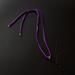 丝带紫色编结项链绳