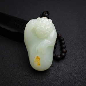 和田玉貔貅手把件