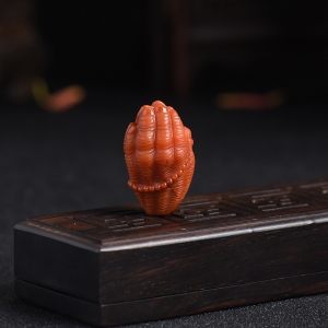 柿子红南红佛手吊坠