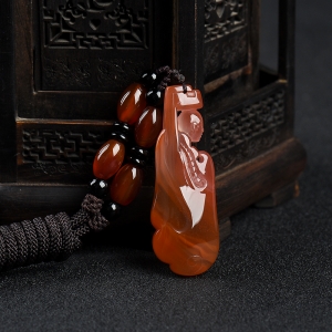 冰飘料南红佛吊坠