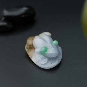 糯种福禄寿翡翠招财进宝吊坠