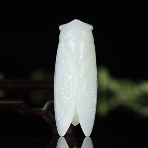 山料和田白玉一鸣惊人吊坠