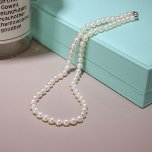 6.5mm海水白色珍珠项链