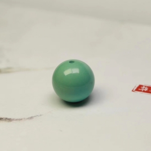 16.5mm高瓷蓝绿色绿松石圆珠配件