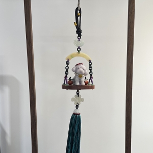 糯种翡翠旺财摆件