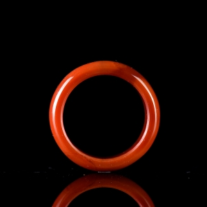 柿子红南红指环