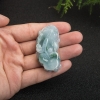 缅甸天然糯种春带彩翡翠貔貅吊坠-红掌柜