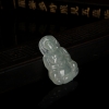 天然油青种翡翠观音吊坠-红掌柜