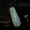 天然冰种俏色翡翠观音吊坠-红掌柜