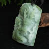 天然缅甸糯种俏色翡翠辰龙两用款-红掌柜