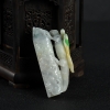 缅甸天然俏色翡翠希望吊坠-红掌柜