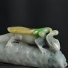缅甸天然糯种俏色翡翠吊坠-红掌柜