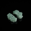 天然糯种浅绿翡翠貔貅吊坠（两件）-红掌柜