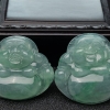缅甸天然糯种浅绿翡翠吊坠-红掌柜