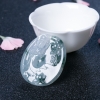 天然冰种飘花翡翠观音吊坠-红掌柜
