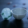 缅甸天然冰种飘花翡翠吊坠-红掌柜