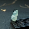 天然缅甸冰种晴水翡翠吊坠-红掌柜