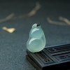 天然缅甸晴水翡翠葫芦吊坠-红掌柜