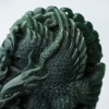 缅甸天然糯冰种深绿翡翠吊坠-红掌柜