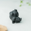 缅甸天然糯种翡翠小摆件-红掌柜
