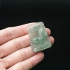 缅甸天然糯冰种飘翠翡翠吊坠-红掌柜