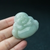缅甸天然糯种浅绿翡翠吊坠-红掌柜