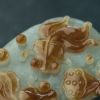 缅甸翡翠连年有余吊坠-红掌柜