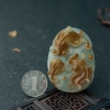糯冰种俏色翡翠吊坠-红掌柜