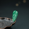 天然糯种翠绿翡翠大业有成吊坠-红掌柜