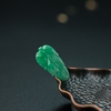 缅甸糯种翠绿翡翠大业有成吊坠-红掌柜
