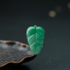 缅甸天然翠绿翡翠大业有成吊坠-红掌柜