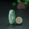 糯冰种飘翠翡翠吊坠-红掌柜