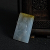 天然糯冰种俏色翡翠大日如来-红掌柜