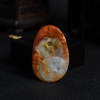 缅甸天然黄翡连年有余吊坠-红掌柜