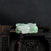缅甸天然糯种飘翠翡翠牛气冲天吊坠-红掌柜