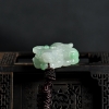 天然糯种飘翠翡翠牛气冲天吊坠-红掌柜