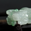 缅甸天然糯种飘翠翡翠吊坠-红掌柜
