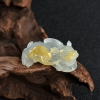 天然糯种俏色翡翠貔貅吊坠-红掌柜