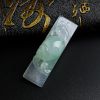 翡翠冰糯种飘绿蜗牛吊坠 - 红掌柜珠宝