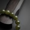 缅甸A货天然糯种油青翡翠手串 - 红掌柜