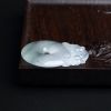 冰糯种飘花翡翠貔貅平安扣 - 红掌柜
