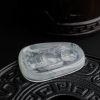 缅甸冰种飘花翡翠释迦摩尼吊坠-红掌柜