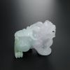 A货天然糯种淡春带彩貔貅摆件 - 红掌柜