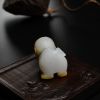 缅甸天然糯种翡翠猴子摘桃吊坠-红掌柜