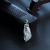 18K镶冰种淡绿翡翠佛手吊坠-红掌柜