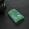 缅甸天然豆种翡翠悟道吊坠-红掌柜