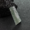 缅甸糯冰种浅绿翡翠竹节吊坠-红掌柜