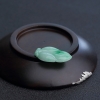 糯种飘绿翡翠叶子-红掌柜
