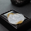 糯冰种俏色翡翠弥勒佛-红掌柜